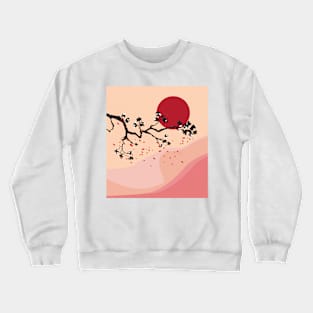 Sakura Abstract Crewneck Sweatshirt